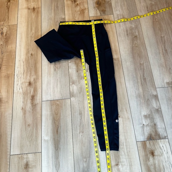 Love & Fit Full Length Black Stay Put Leggings Size Large - Picture 3 of 11